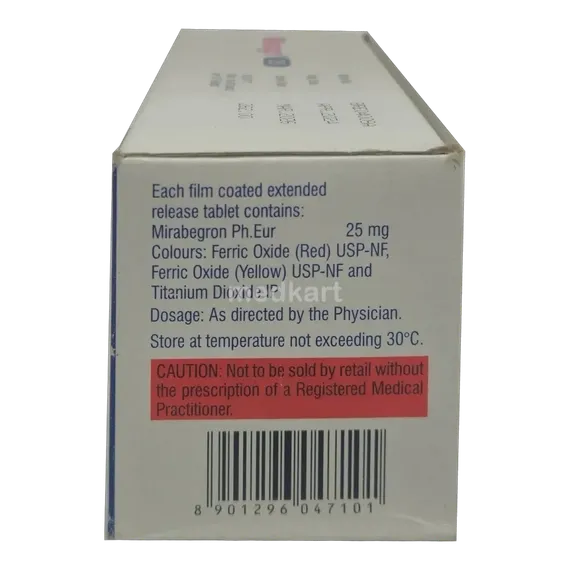 mirago 25mg tablet 10's